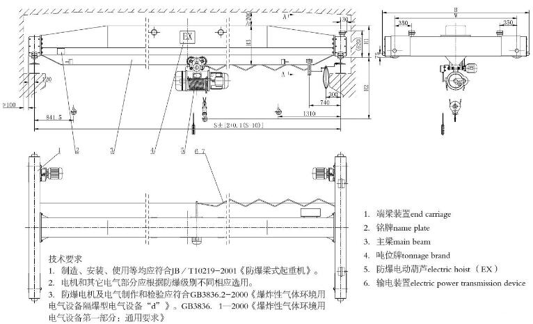 LB防爆型單梁起重機(jī)